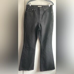 WOMENS MADEWELL BLACK FLARE JEANS, size 29
